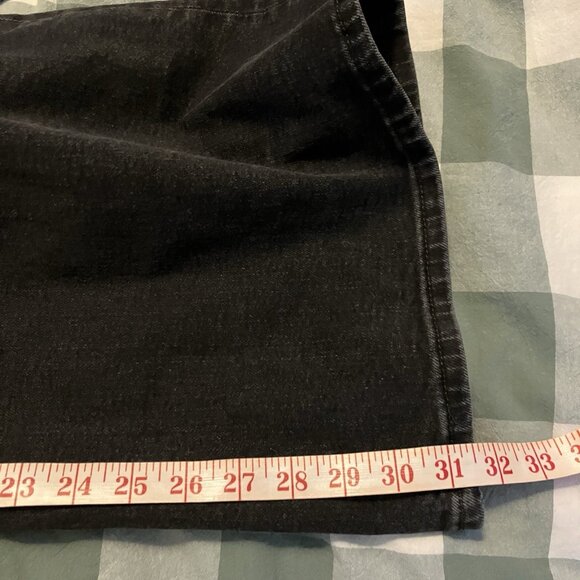 Levi’s Ribcage Bell Jeans Womens 31 Black Stretch Flared High Rise Waist Denim - Picture 14 of 15